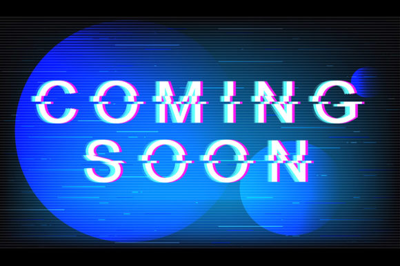 Coming Soon Glitch Phrase Graphic Templates for Local Business Branding