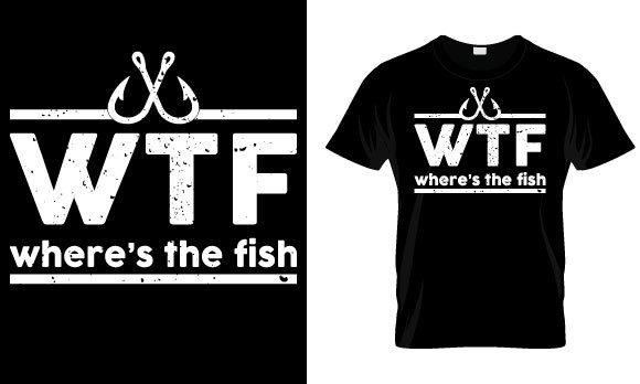 Fishing T Shirt Design for Print Templates and Graphics