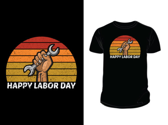 Happy Labor Day T-Shirt Design for Print Templates and Graphics