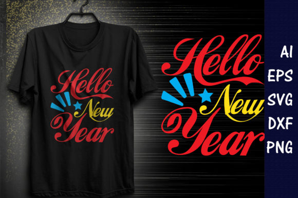 Happy New Year Quote Design for Blog Graphics and T-Shirt Designs