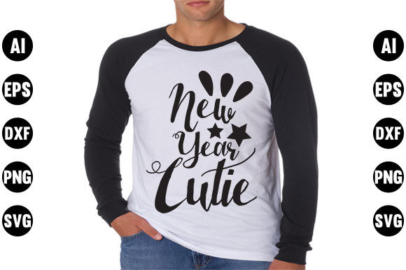 Happy New Year Quote Design for T-Shirt Graphics and Digital Products
