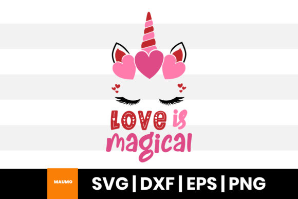 Love is Magical Valentine Uniquote Quote for Branding and Print Templates