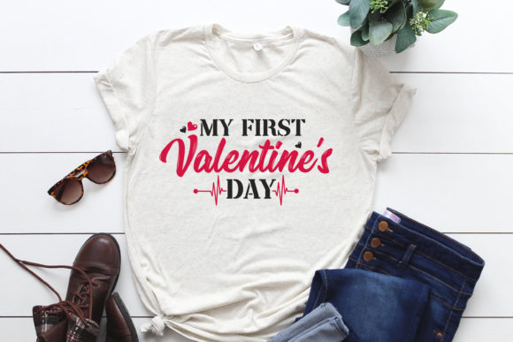 My First Valentine's Day SVG T-Shirt Design for Branding